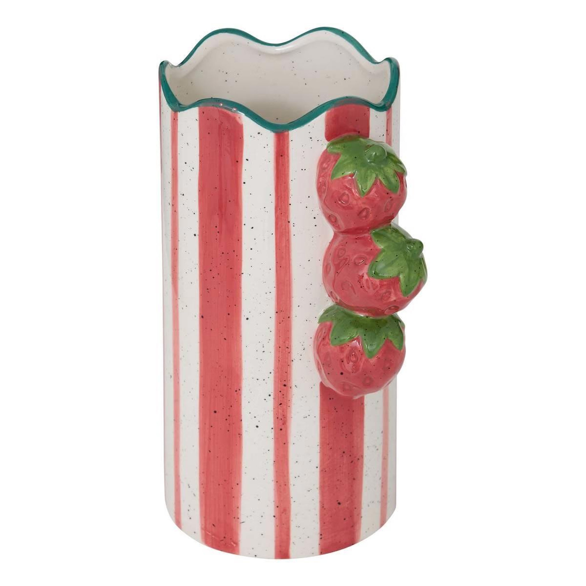 ATMOSPHERA Vase rayé en dolomite  fruity  23cm multicolore