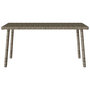 Voir la diapositive 4 : VIDAXL Table basse de jardin rectangulaire gris 80x40x37 cm rotin