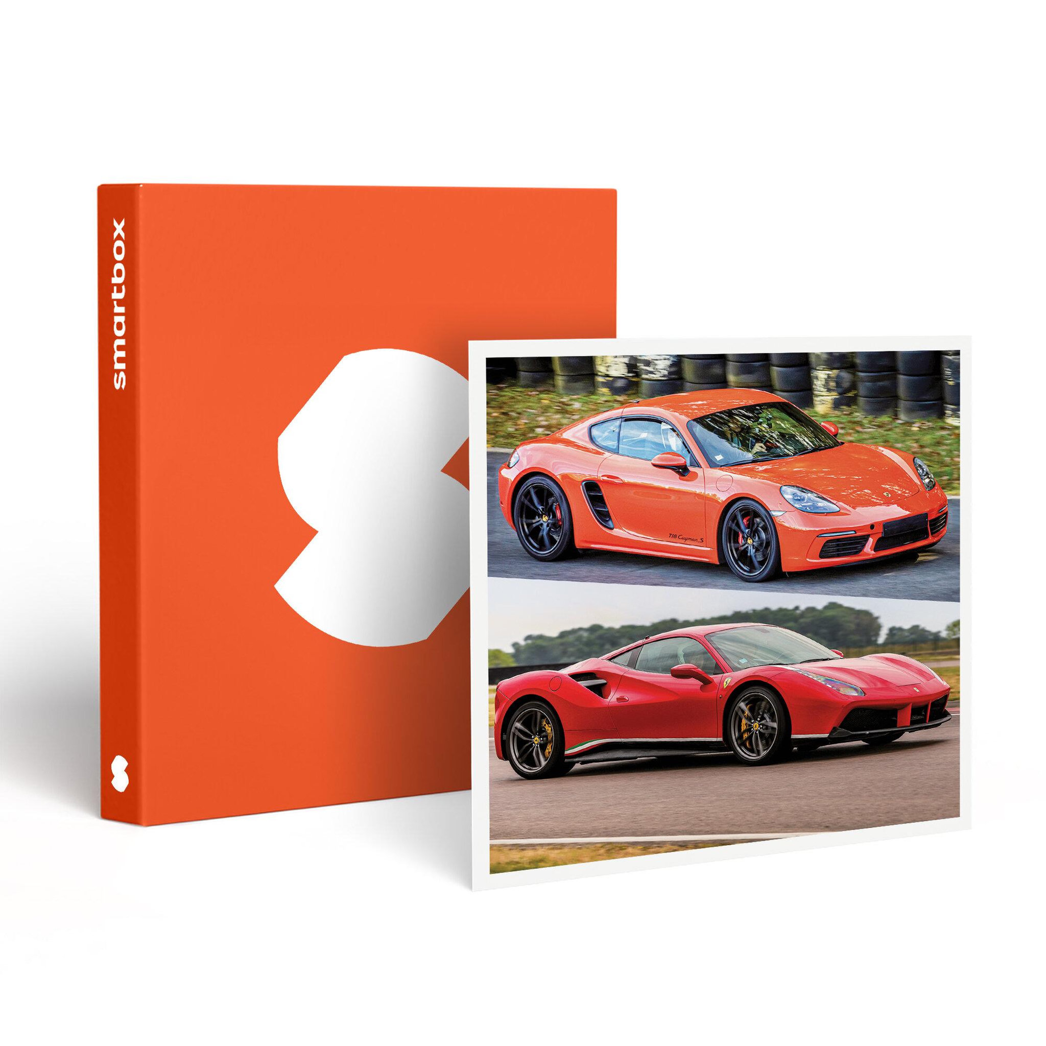 Smartbox Stage de pilotage multivolant : 2 tours en Porsche Cayman S 718 et 2 tours en Ferrari 488 sur le circuit de Nogaro - Coffret Cadeau Sport & Aventure