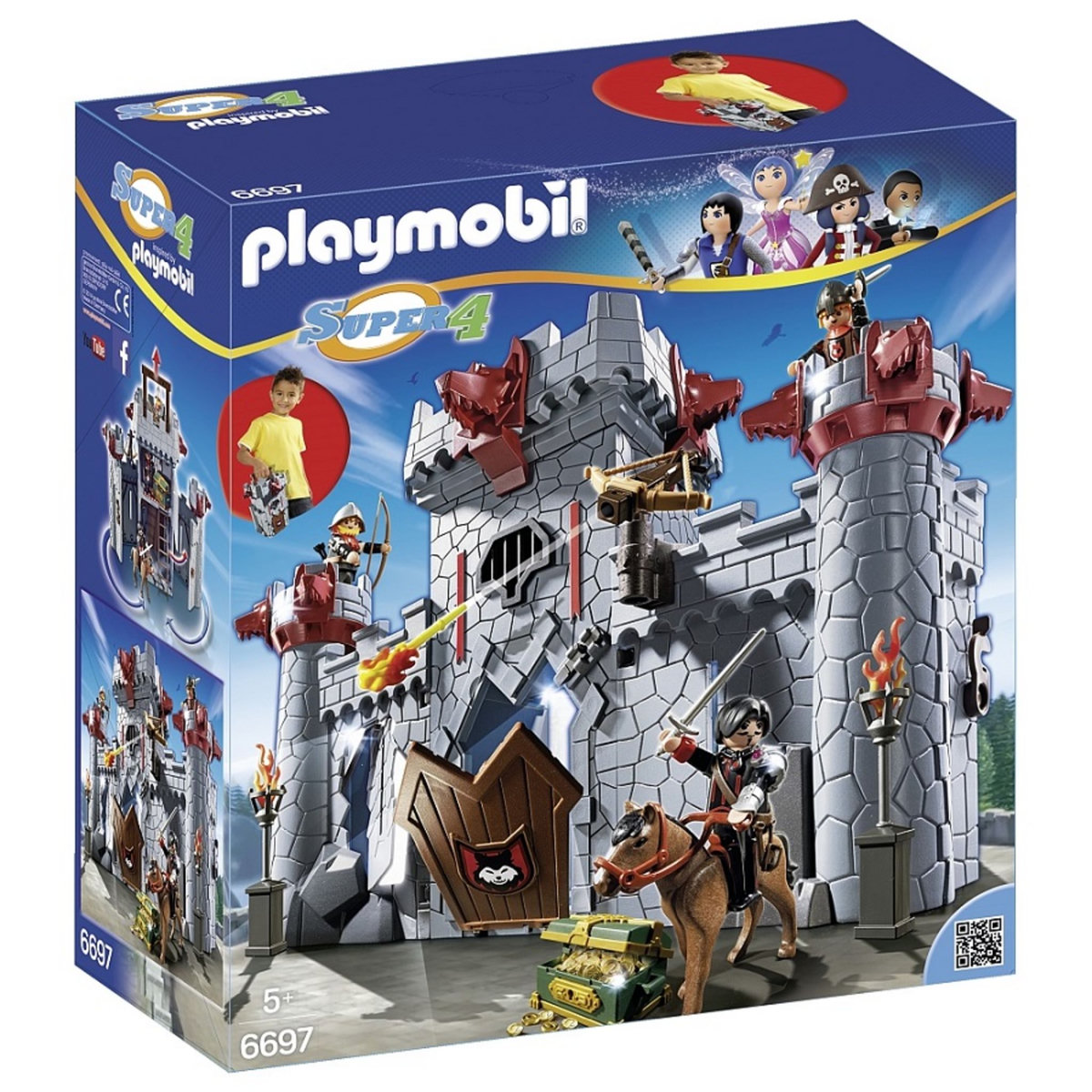 PLAYMOBIL 6697 - Super 4 - Citadelle transportable du Baron Noir