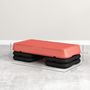 Voir la diapositive 3 : HOMCOM Stepper aérobic fitness hauteur réglable 3 niv. 10/15/20 cm surface antidérapante PE rouge