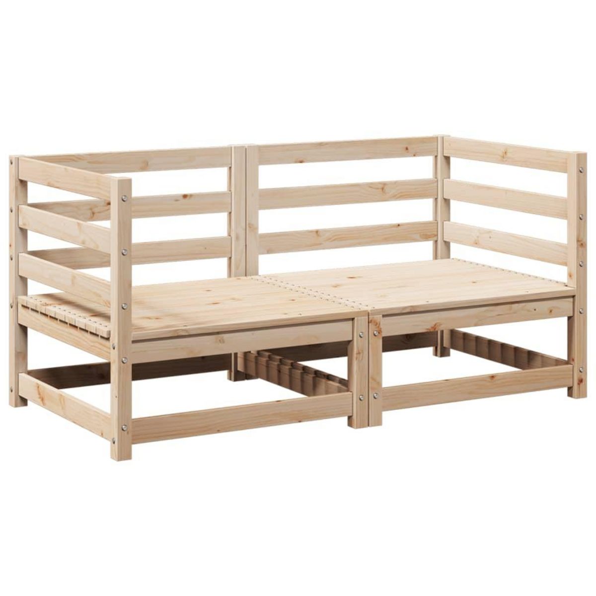 VIDAXL Salon de jardin 2 pcs bois de pin massif