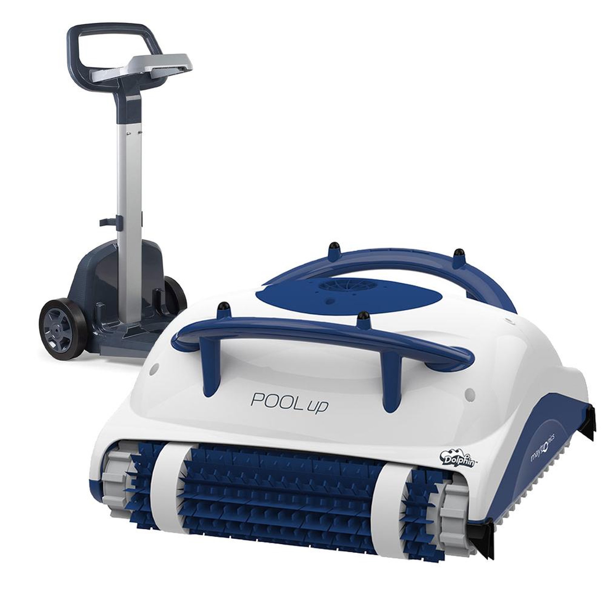 Dolphin Robot electrique de piscine fond et parois avec chariot - POOL UP + CADDY