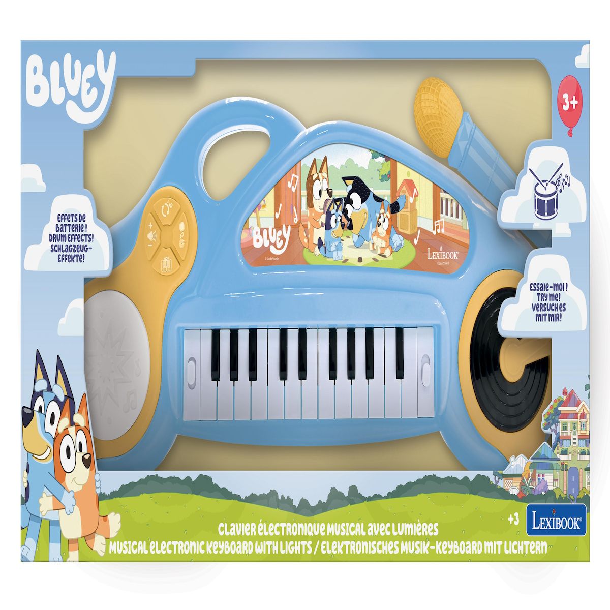 Lexibook Piano électronique pour enfants Bluey avec effets lumineux