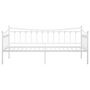 Voir la diapositive 6 : VIDAXL Cadre de canapé lit sans matelas blanc métal 90x200 cm