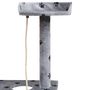 Voir la diapositive 4 : VIDAXL Arbre a chat et griffoir Sisal 150 cm Empreintes de pattes Gris