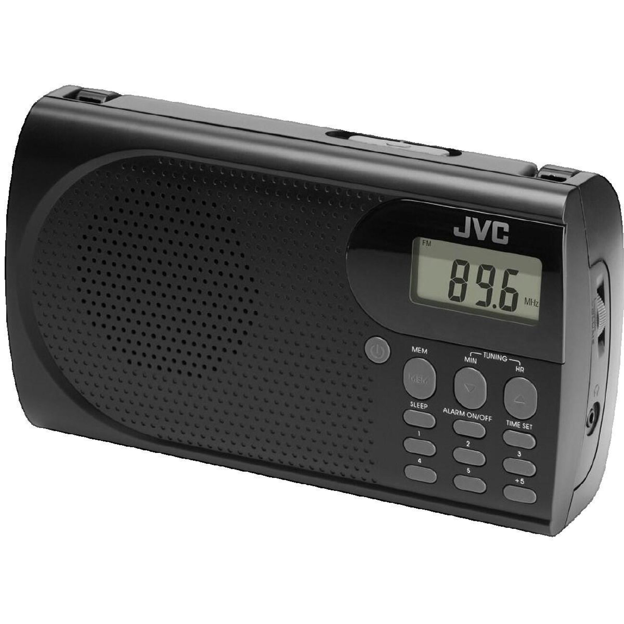 Voir la diapositive 2 : JVC Radio FM JVC RA-E431B noire