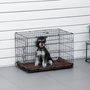 Voir la diapositive 2 : PAWHUT Cage de transport pliante pour chien poignée, plateau amovible, coussin fourni 76 x 53 x 57 cm noir