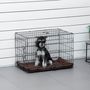 Voir la diapositive 2 : PAWHUT Cage de transport pliante pour chien poignée, plateau amovible, coussin fourni 76 x 53 x 57 cm noir