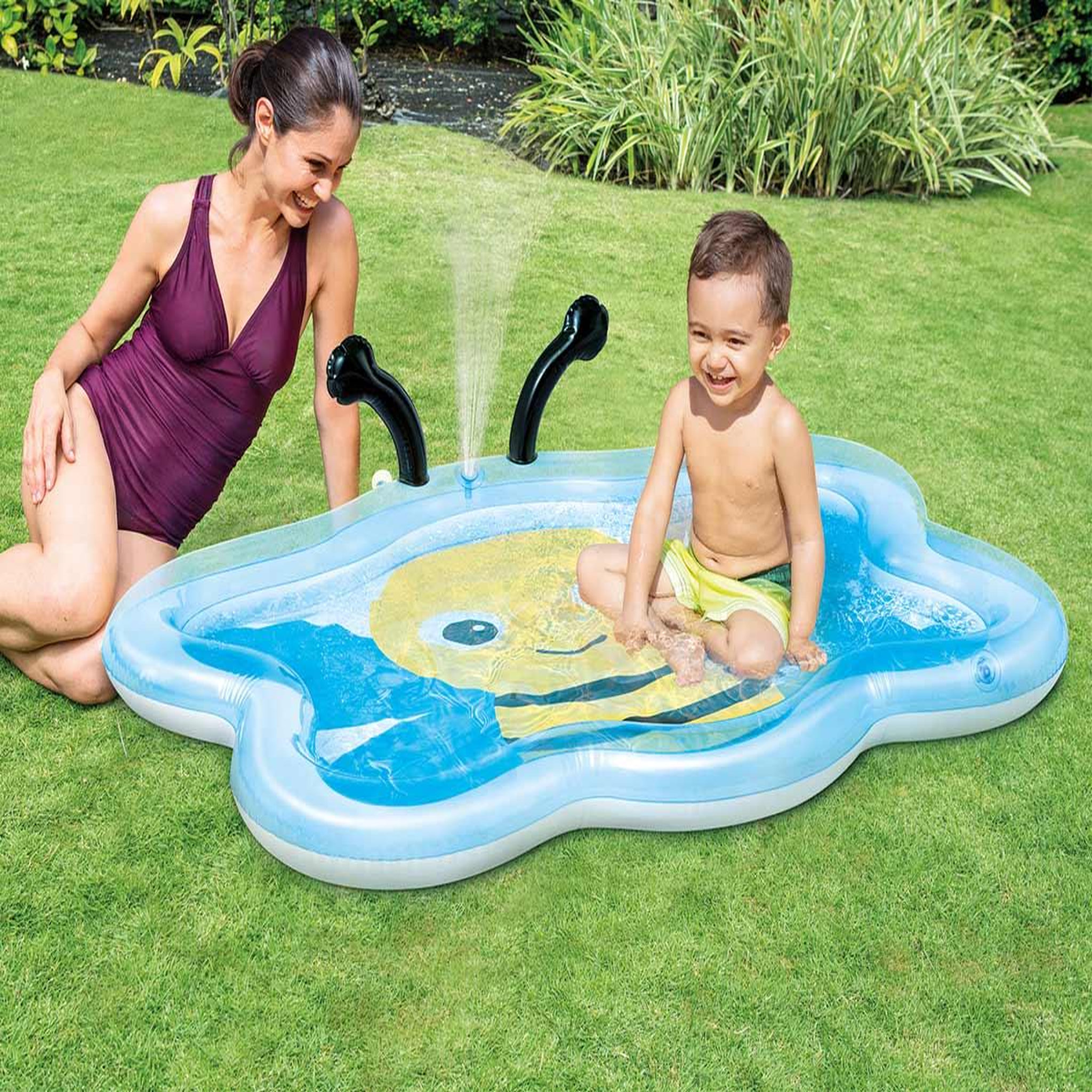 Voir la diapositive 2 : INTEX Piscine gonflable Abeille avec fontaine intégrée - Intex