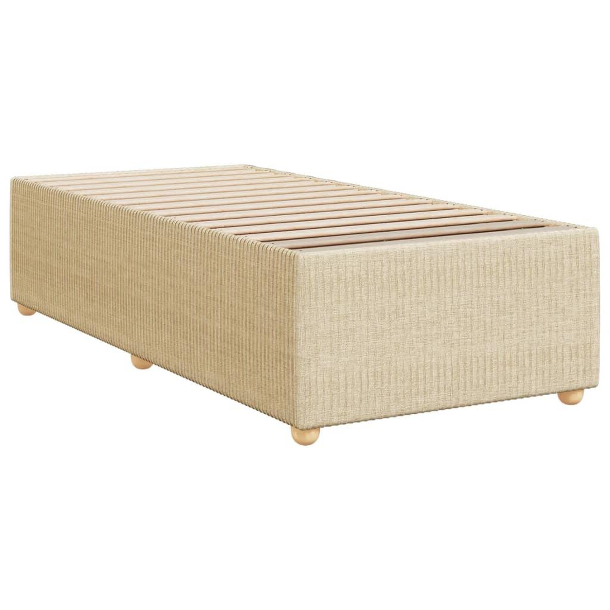 Voir la diapositive 3 : VIDAXL Cadre de lit sans matelas creme 80x200 cm tissu