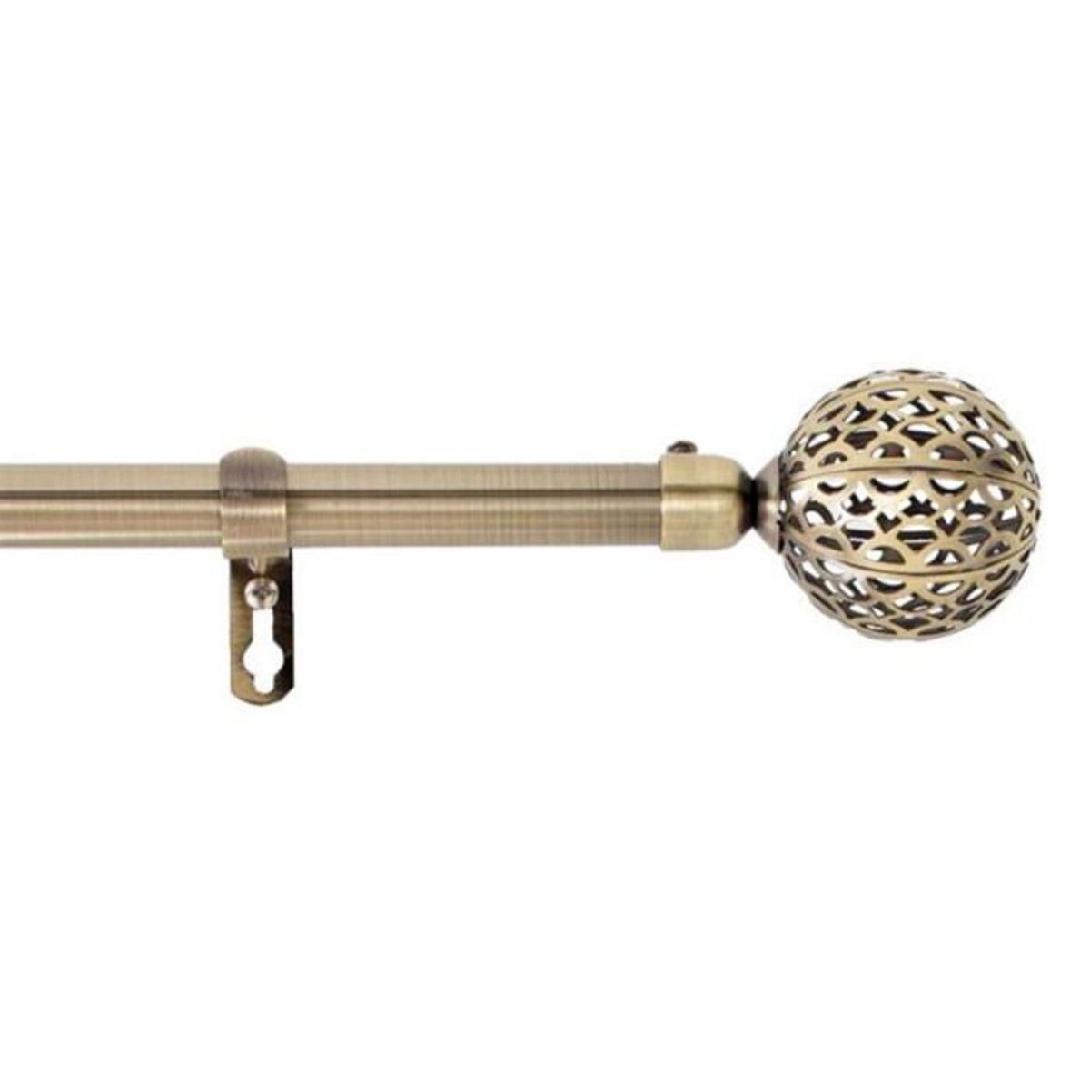 Paris Prix Kit Tringle Déco Extensible  Globa  120-210cm Laiton