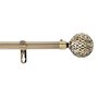 Voir la diapositive 1 : Paris Prix Kit Tringle Déco Extensible  Globa  120-210cm Laiton