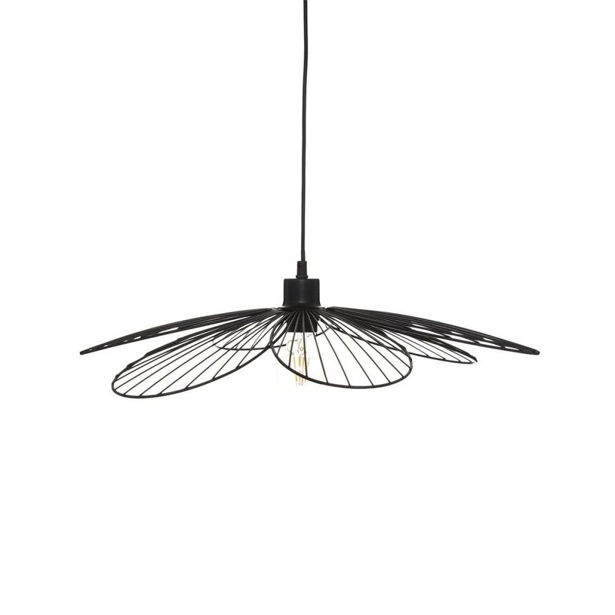 ATMOSPHERA Suspension métal Fleur noir D57