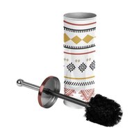 Brosse WC Imprimée Orbella 40cm Noir & Argent