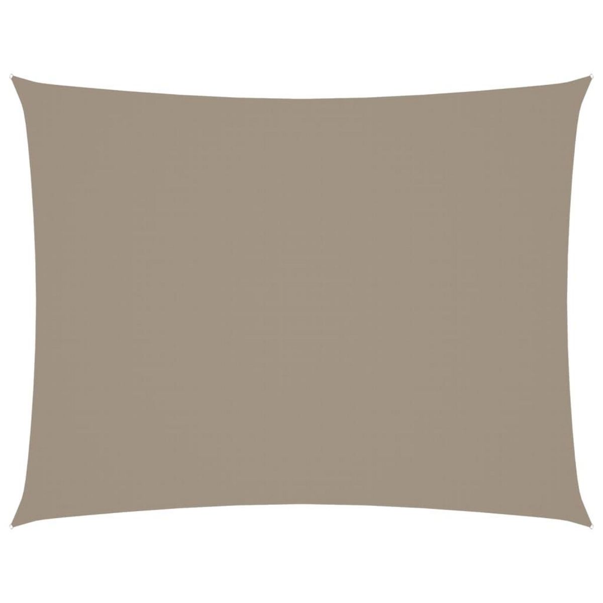 VIDAXL Voile de parasol tissu oxford rectangulaire 6x8 m taupe