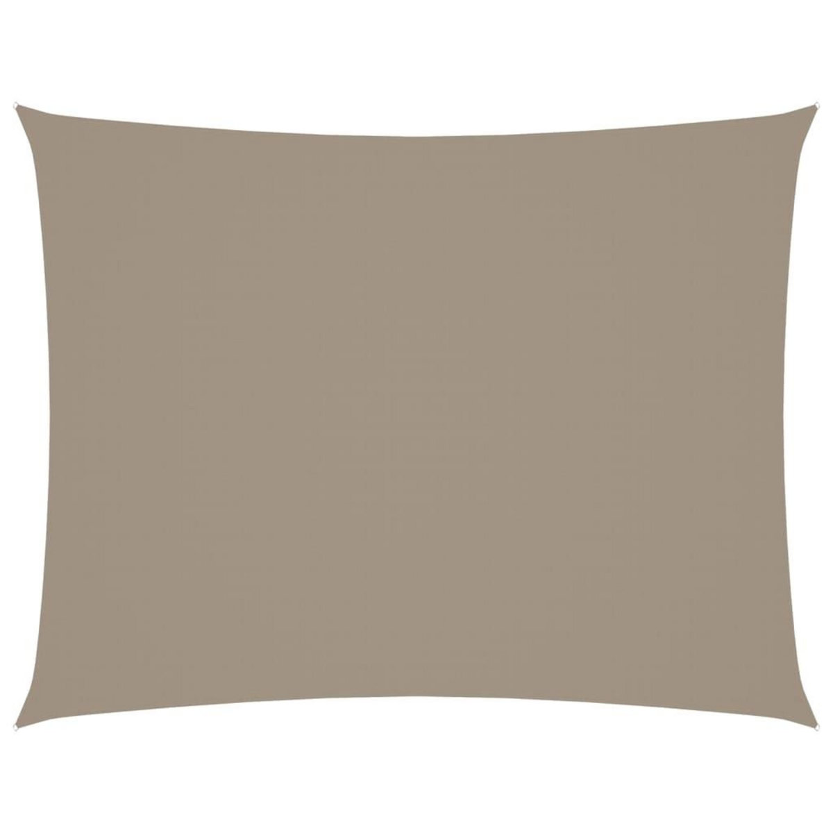 VIDAXL Voile de parasol tissu oxford rectangulaire 6x8 m taupe