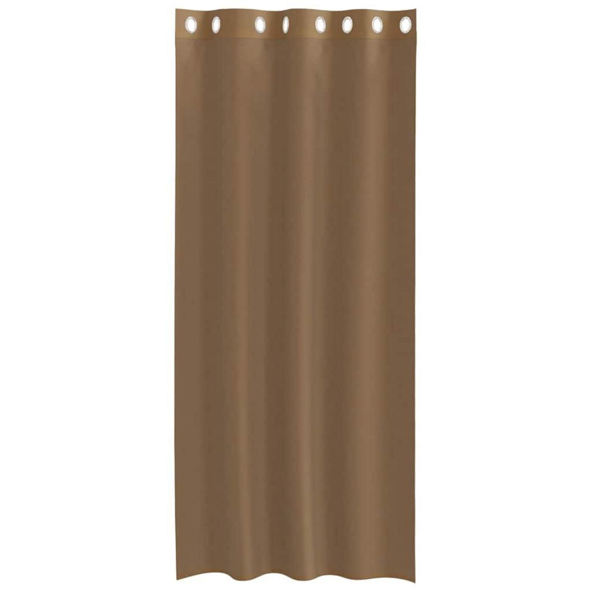 VIDAXL Rideaux en voile avec œillets 2 pcs marron clair