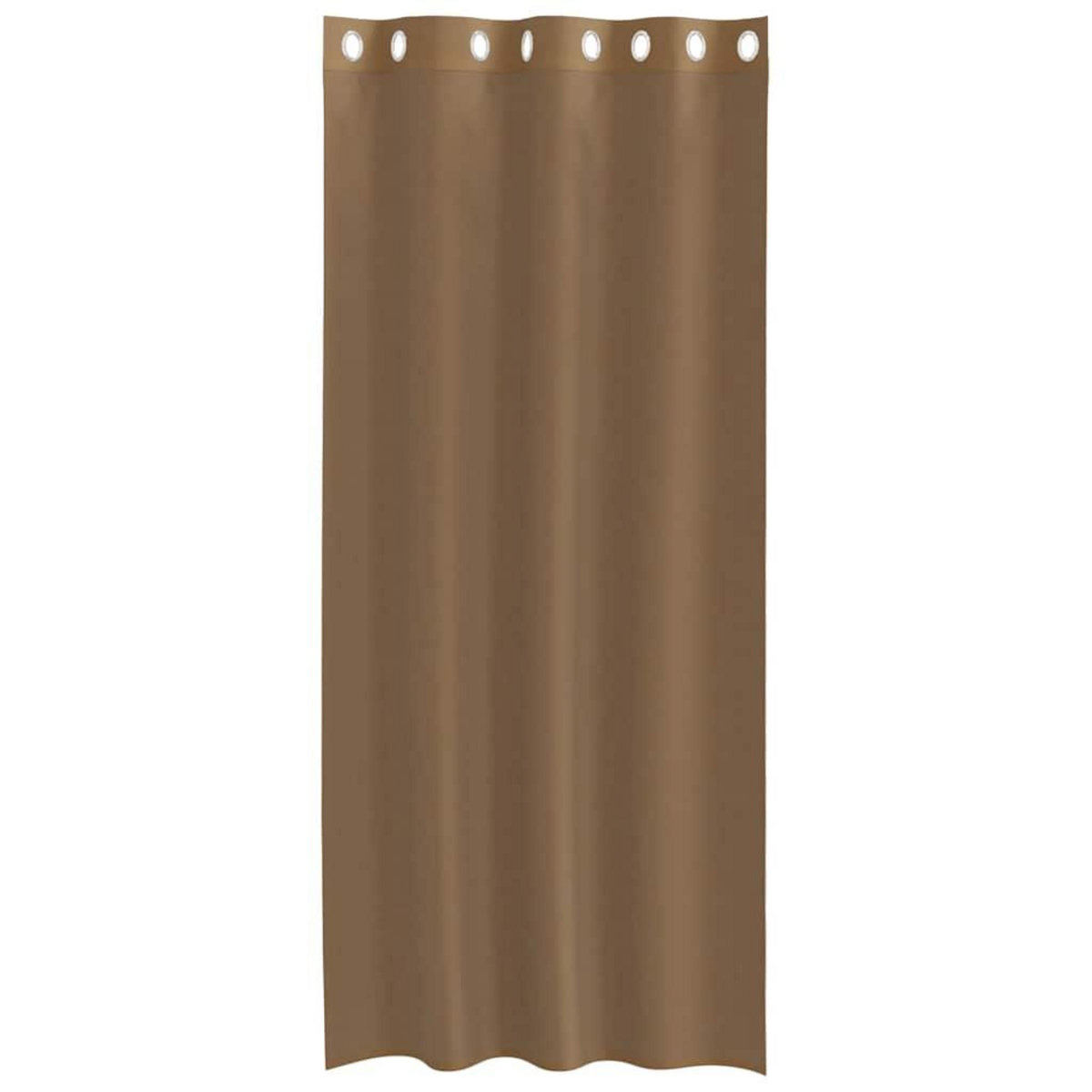 VIDAXL Rideaux en voile avec œillets 2 pcs marron clair
