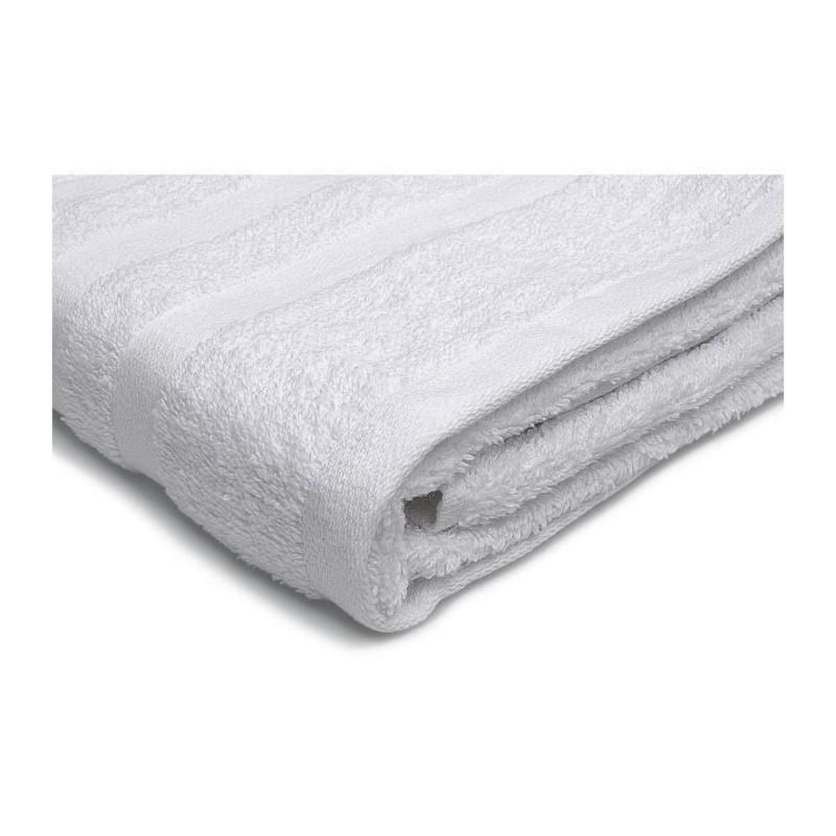 LOVELY HOME Lot de 4 serviettes - LOVELY HOME - 2 Serviettes 50 x 100 cm + 2 Draps de douche 70 x 140 cm - Blanc