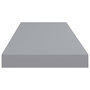 Voir la diapositive 5 : VIDAXL Etageres murales flottantes 2 pcs gris 80x23,5x3,8 cm MDF