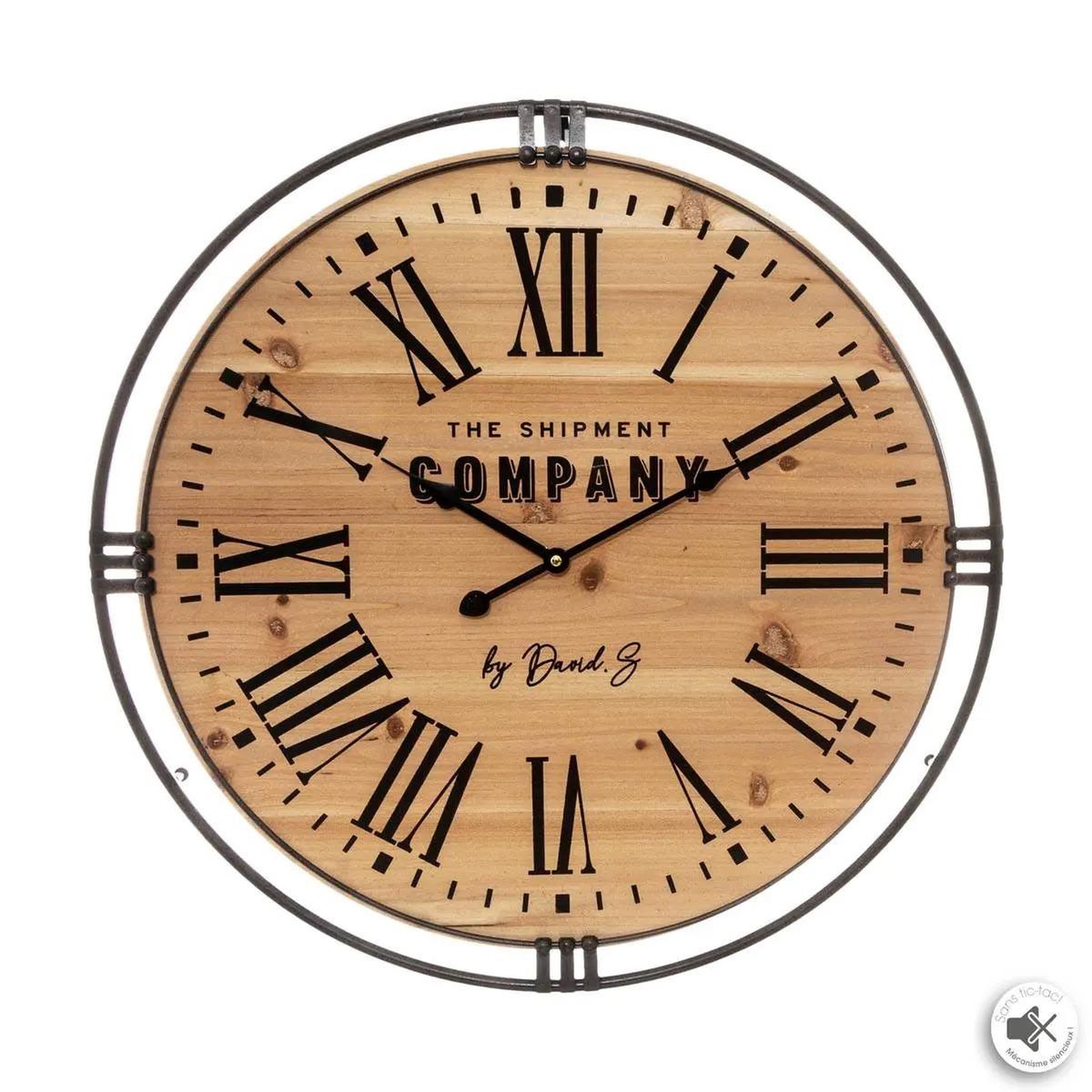 ATMOSPHERA Horloge murale silencieuse  shipment  58cm naturel