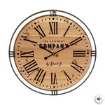 ATMOSPHERA Horloge Murale Silencieuse  Shipment  58cm Naturel