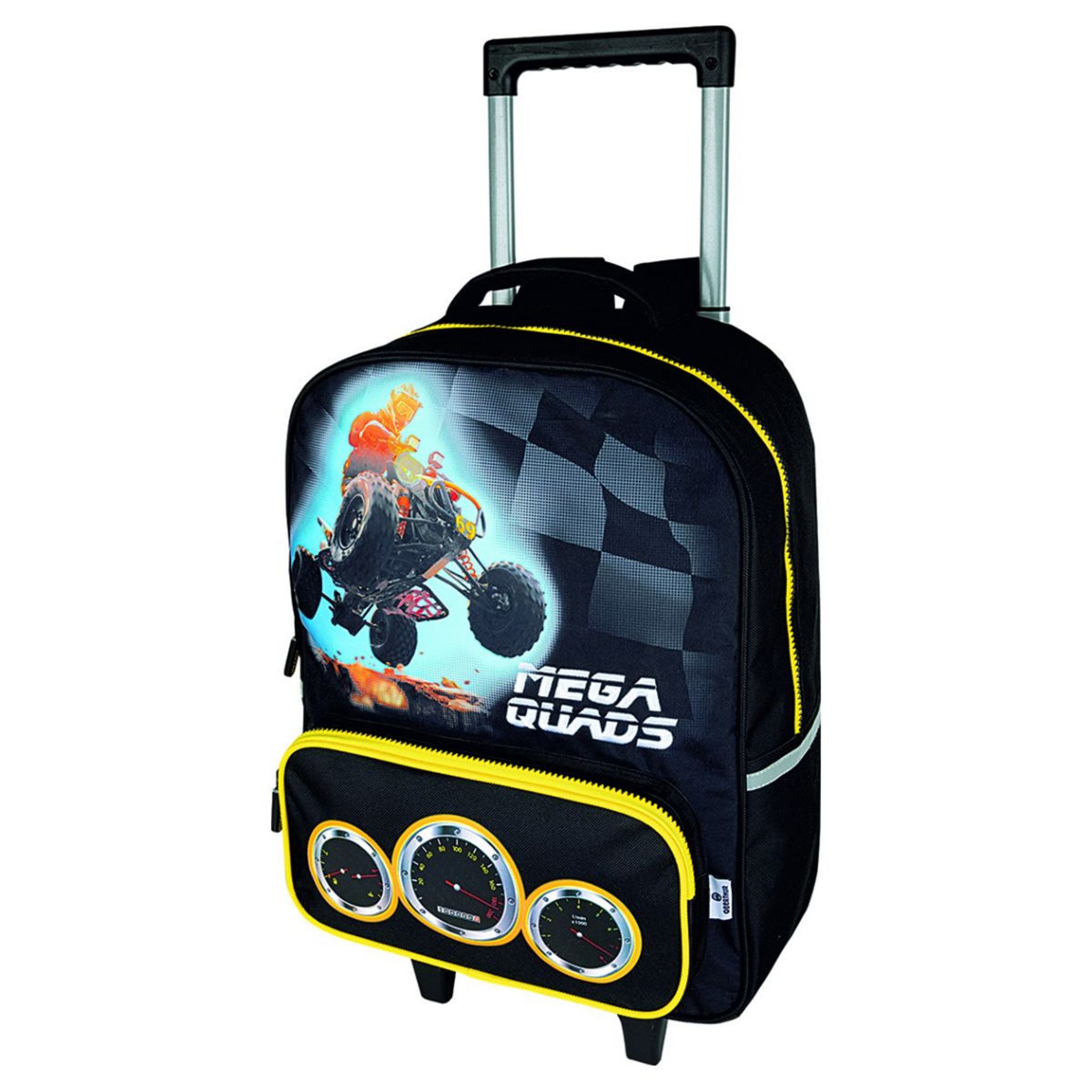 OBERTHUR Sac à dos à roulettes noir MEGAQUADS