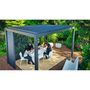 Voir la diapositive 1 : OMBREA Panneau brise-vue 1,2m anthracite  Aluminium pour pergola bioclimatique OMBREA®