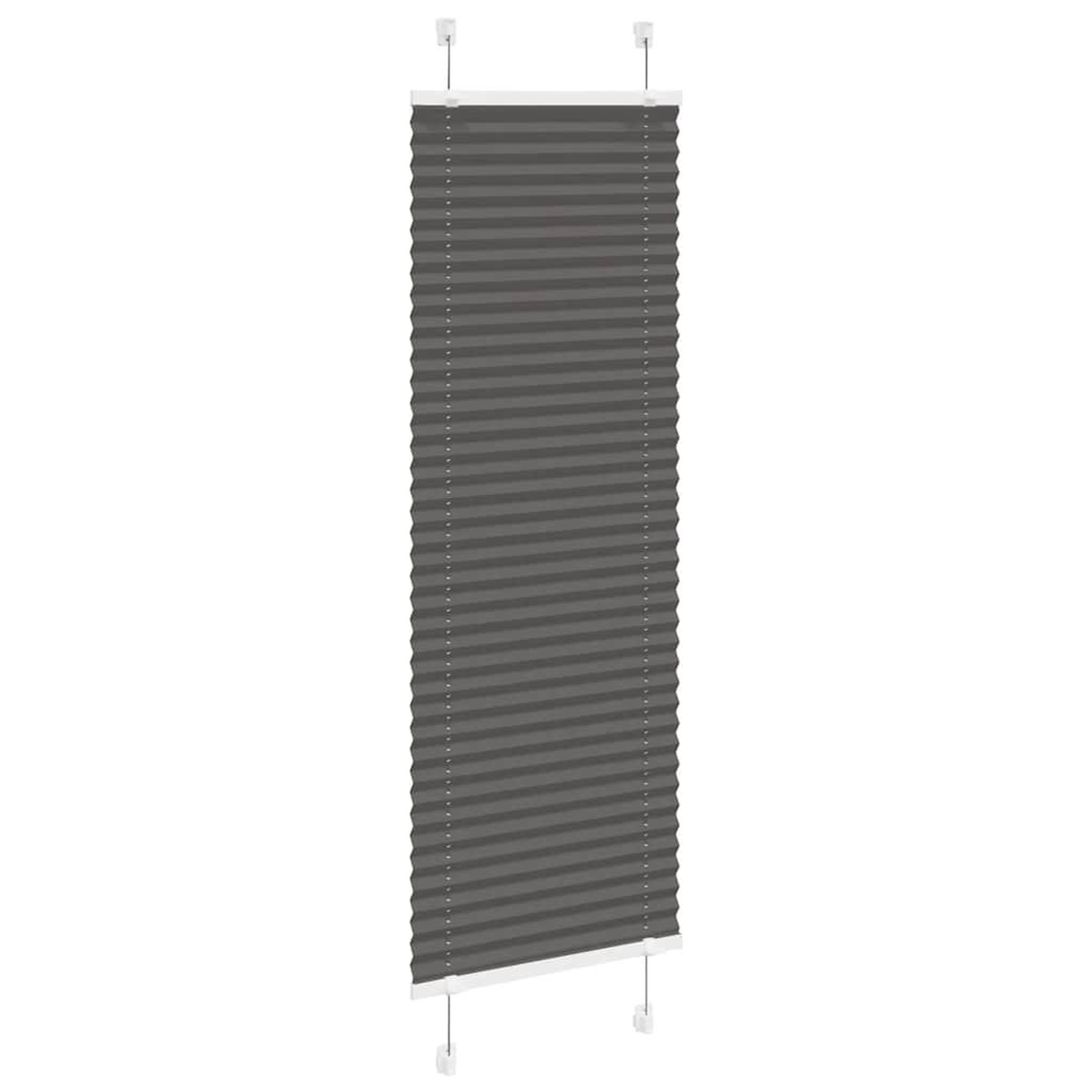 Voir la diapositive 3 : VIDAXL Store plisse noir 40x150 cm largeur du tissu 39,4 cm polyester