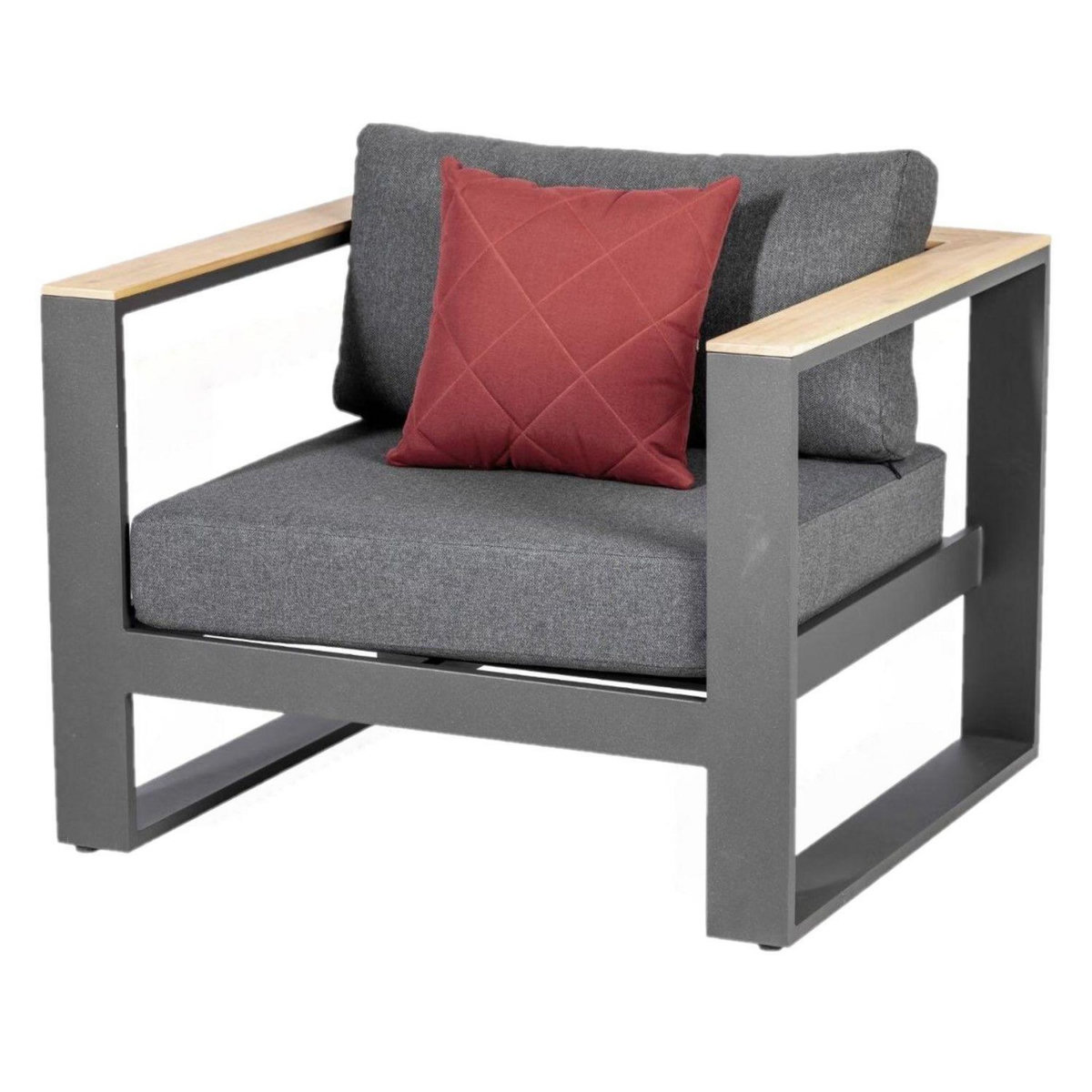 HESPERIDE Salon de jardin Emperia en aluminium et acacia