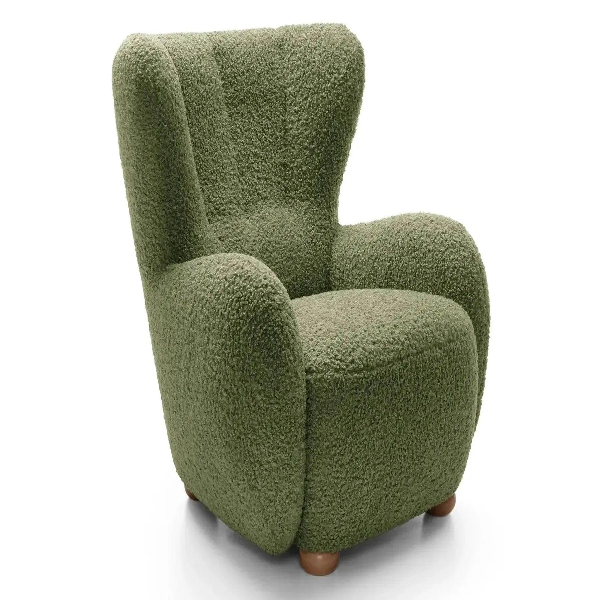Voir la diapositive 4 : CASANOVA PARIS Lili - fauteuil tissu bouclette