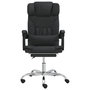 Voir la diapositive 3 : VIDAXL Fauteuil de massage inclinable de bureau Noir Similicuir