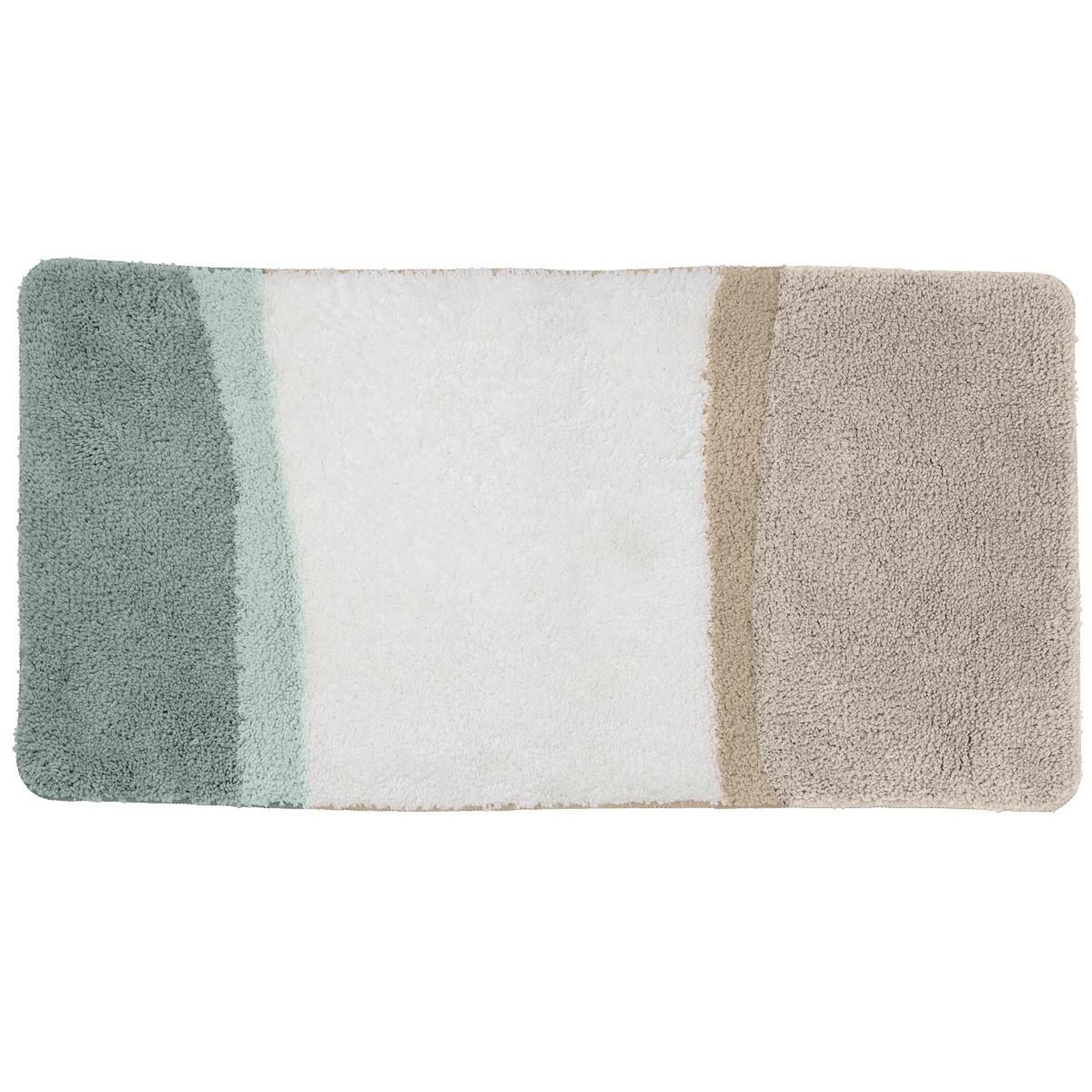 GUY LEVASSEUR Tapis de bain déco tricolore 60x120cm