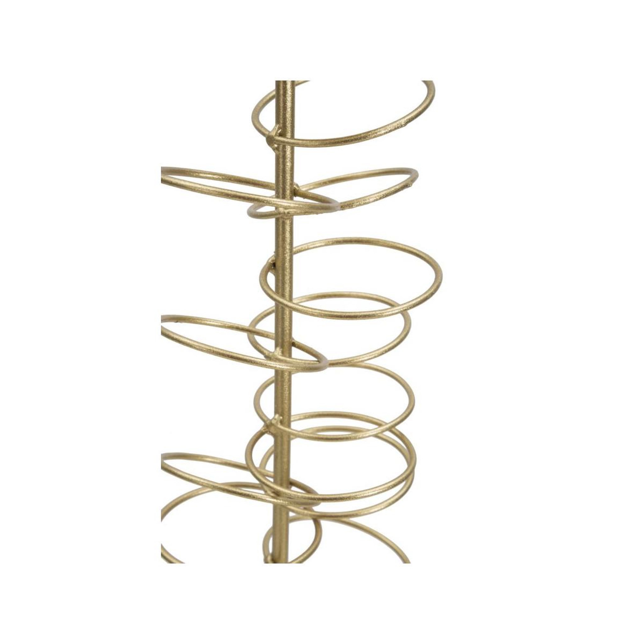Voir la diapositive 4 : Paris Prix Bougeoir design en métal  rings  50cm or