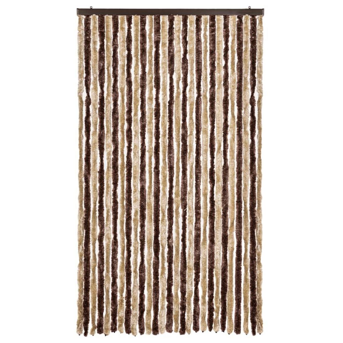 VIDAXL Moustiquaire beige et marron clair 118x220 cm chenille