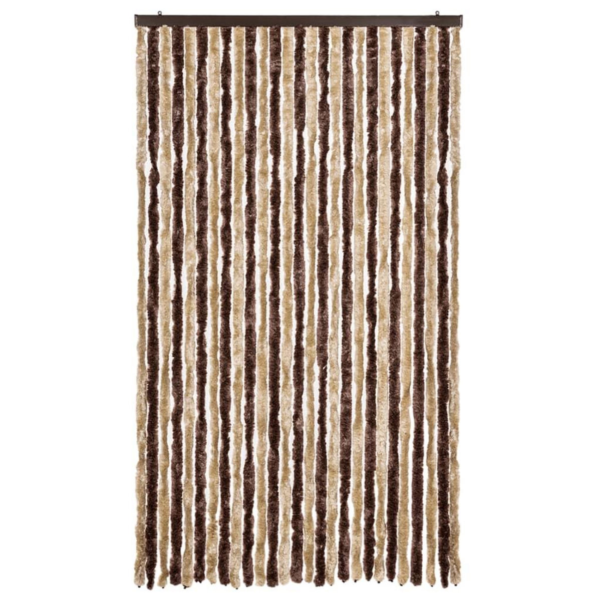 VIDAXL Moustiquaire beige et marron clair 118x220 cm chenille