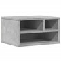 Voir la diapositive 2 : VIDAXL Support d imprimante gris béton 40x32x22,5 cm bois d ingénierie