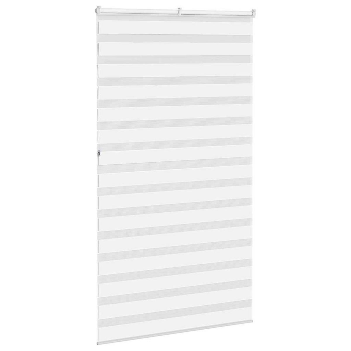 VIDAXL Store zebre blanc 135x230 cm largeur du tissu 130,9cm polyester