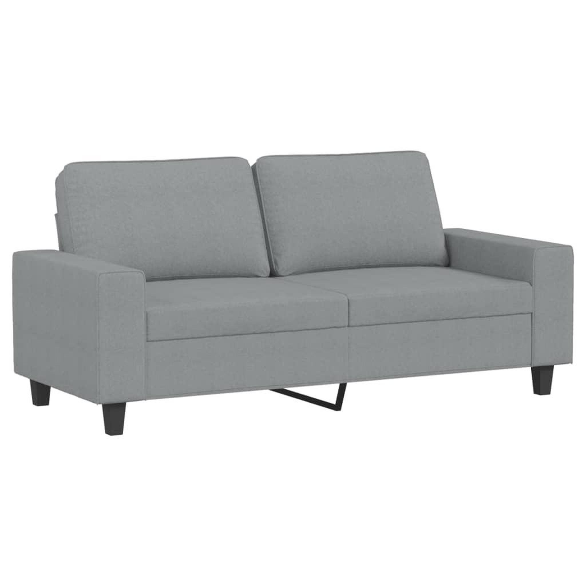 Voir la diapositive 4 : VIDAXL Ensemble de canapes 2 pcs gris clair tissu