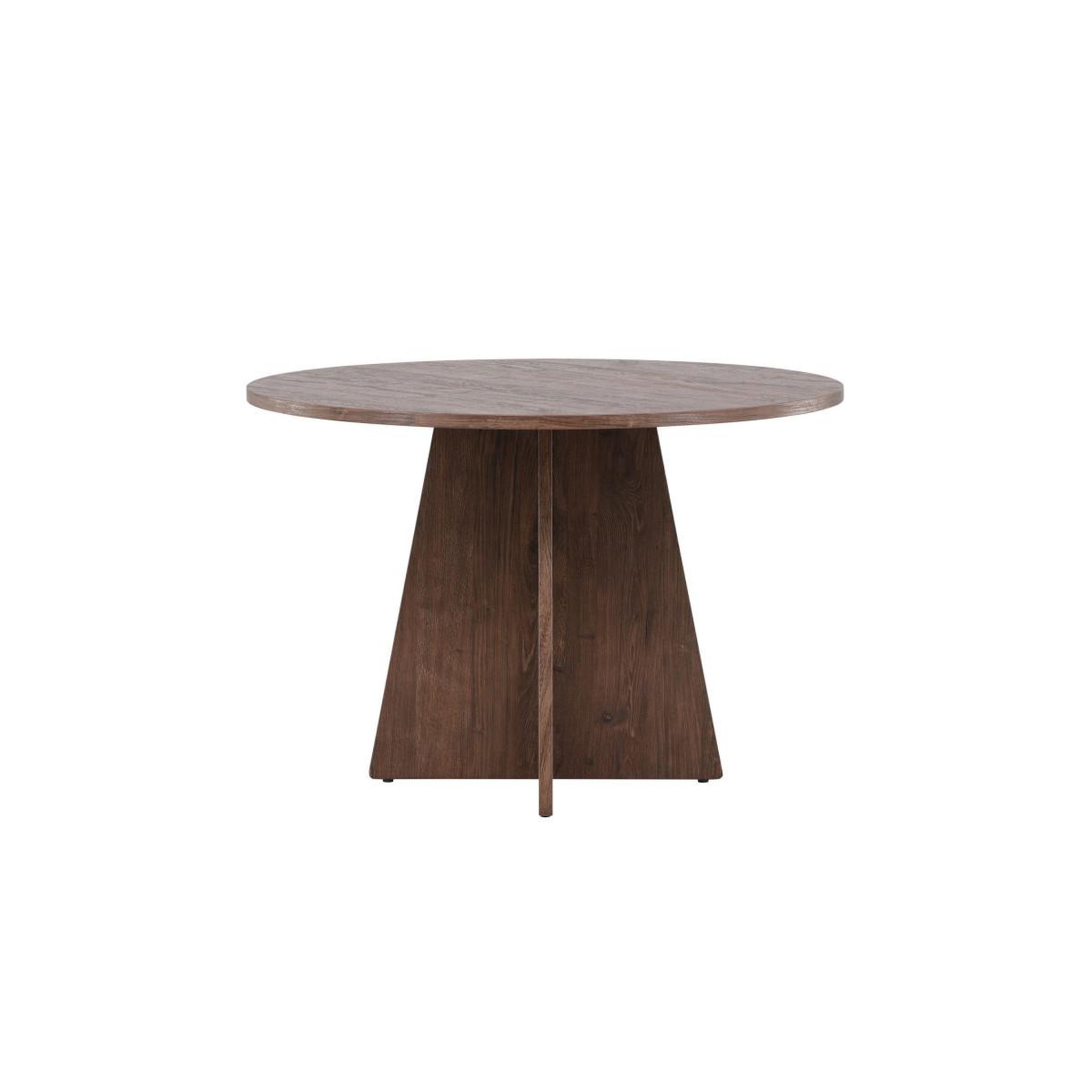 Voir la diapositive 5 : Paris Prix Table à manger ronde  bootcut  110cm marron