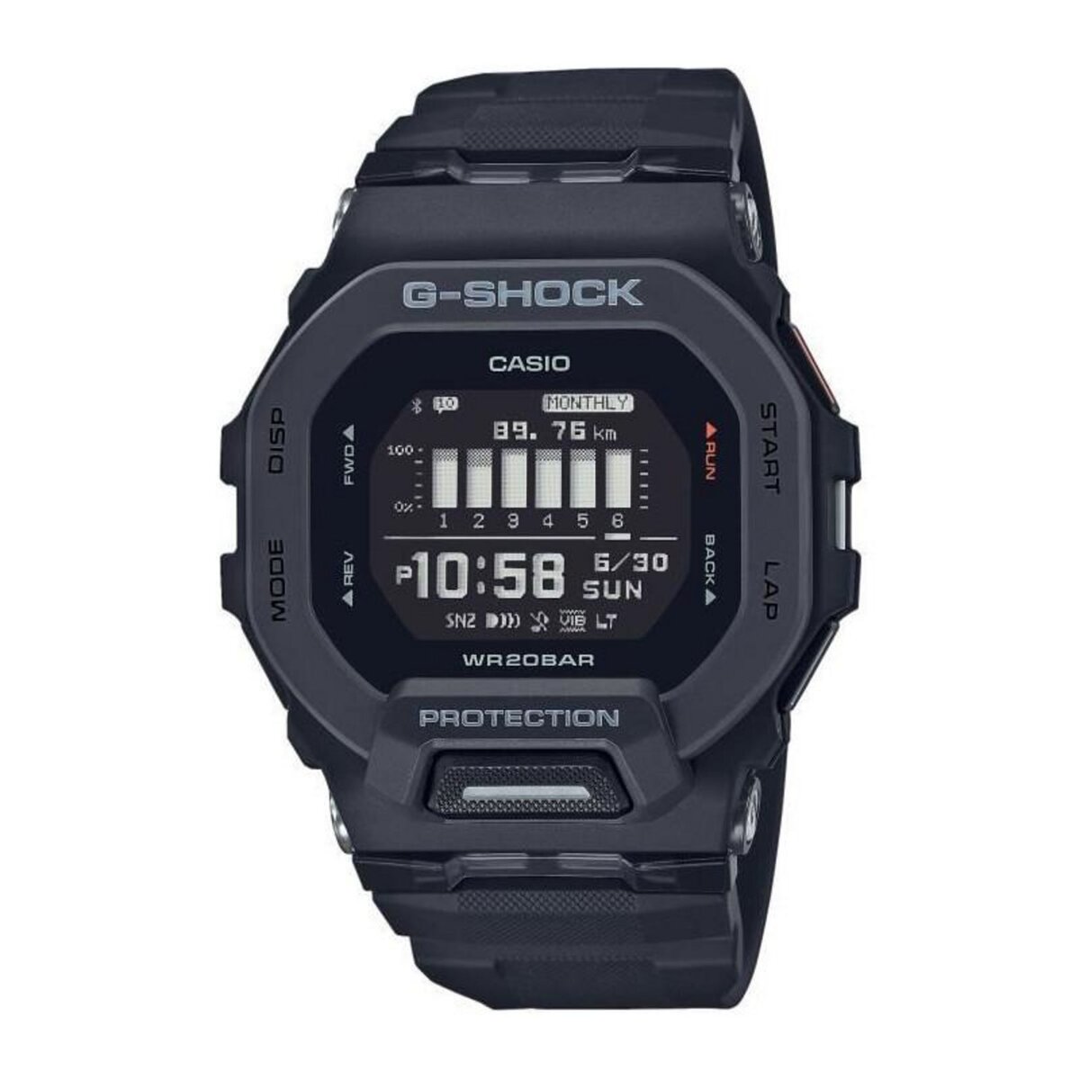 CASIO CASIO G-Shock GBD-200-1ER Montre - Résistante aux chocs - Multifonctions - Noir