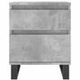 Voir la diapositive 5 : VIDAXL Table de chevet gris béton 40x35x50 cm bois d'ingénierie