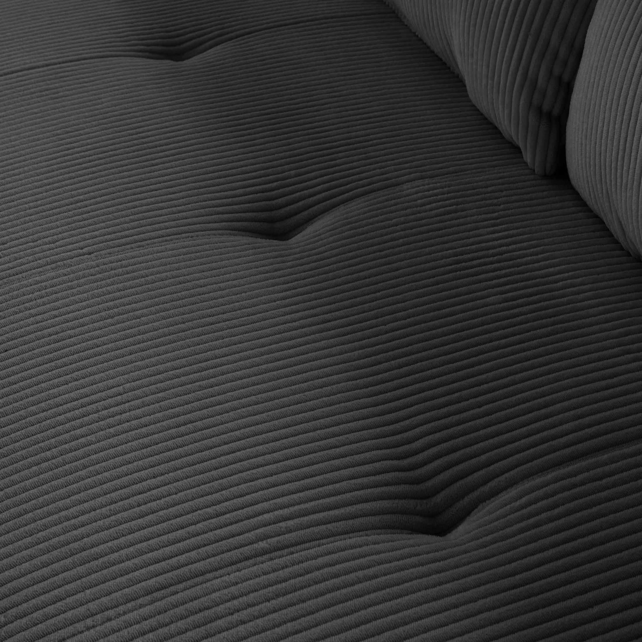 Voir la diapositive 5 : LISA DESIGN Onyx - canapé droit 2 places - en velours côtelé