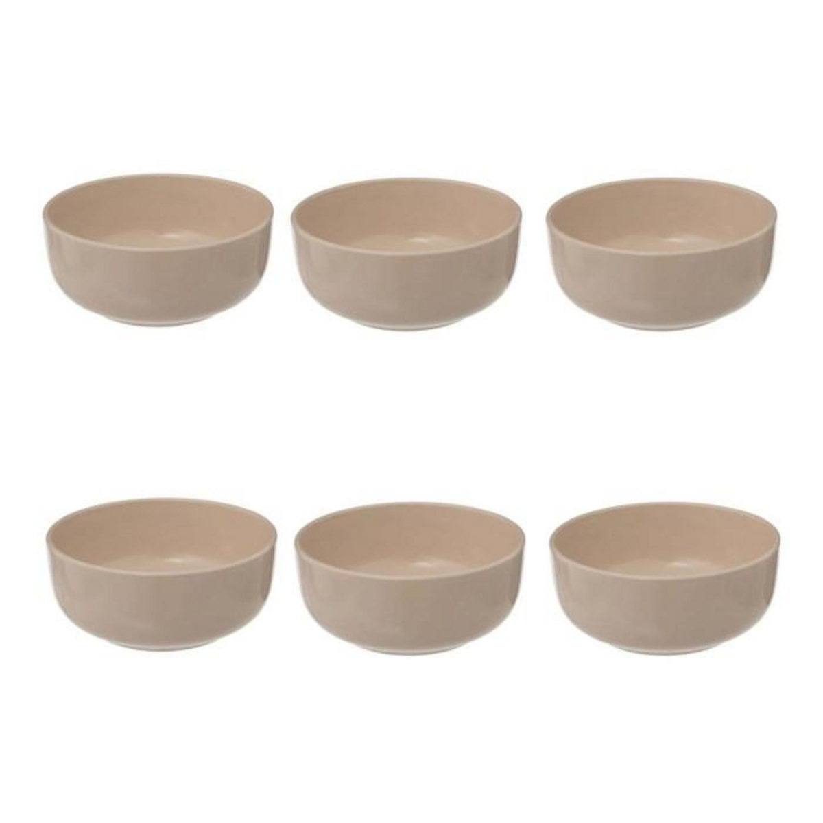 SECRET DE GOURMET Lot de 6 Coupelles  Marie  15cm Nude