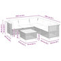 Voir la diapositive 6 : VIDAXL Salon de jardin 6 pcs avec coussins gris resine tressee