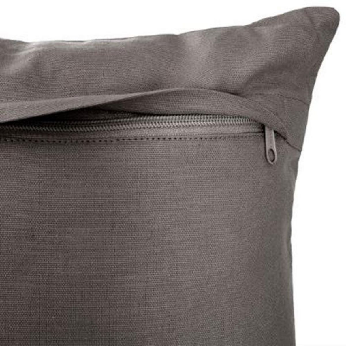 ATMOSPHERA Coussin Déco Déhoussable  Otto  38x38cm Gris