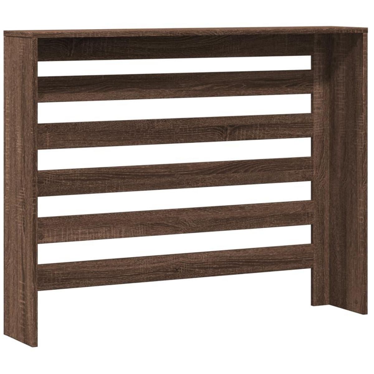 VIDAXL Cache-radiateur chene marron 104x20x82 cm bois d'ingenierie