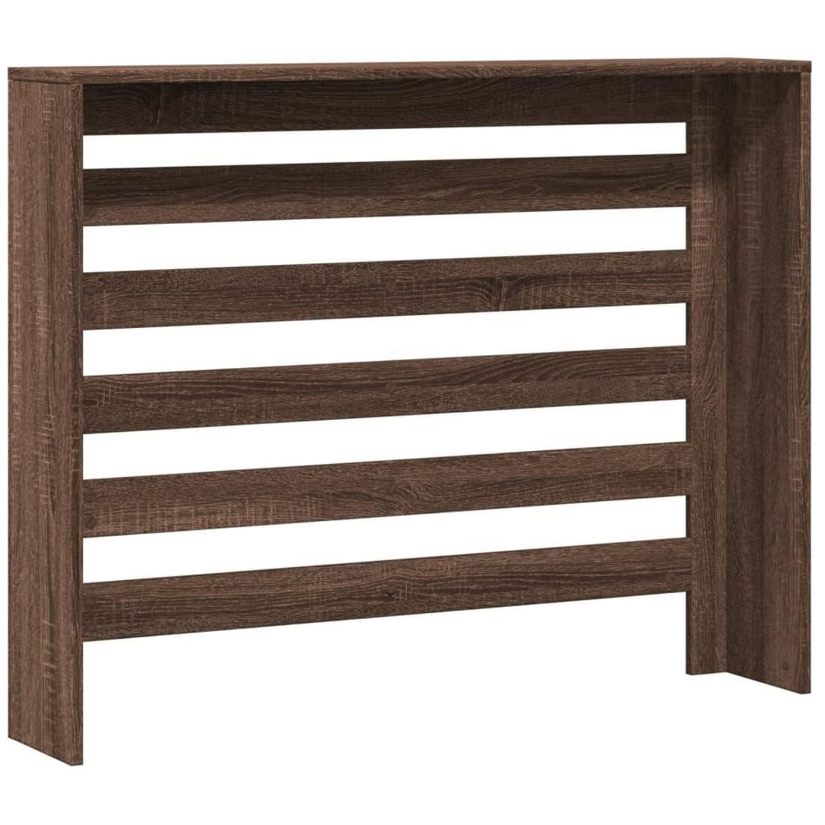 VIDAXL Cache-radiateur chene marron 104x20x82 cm bois d'ingenierie