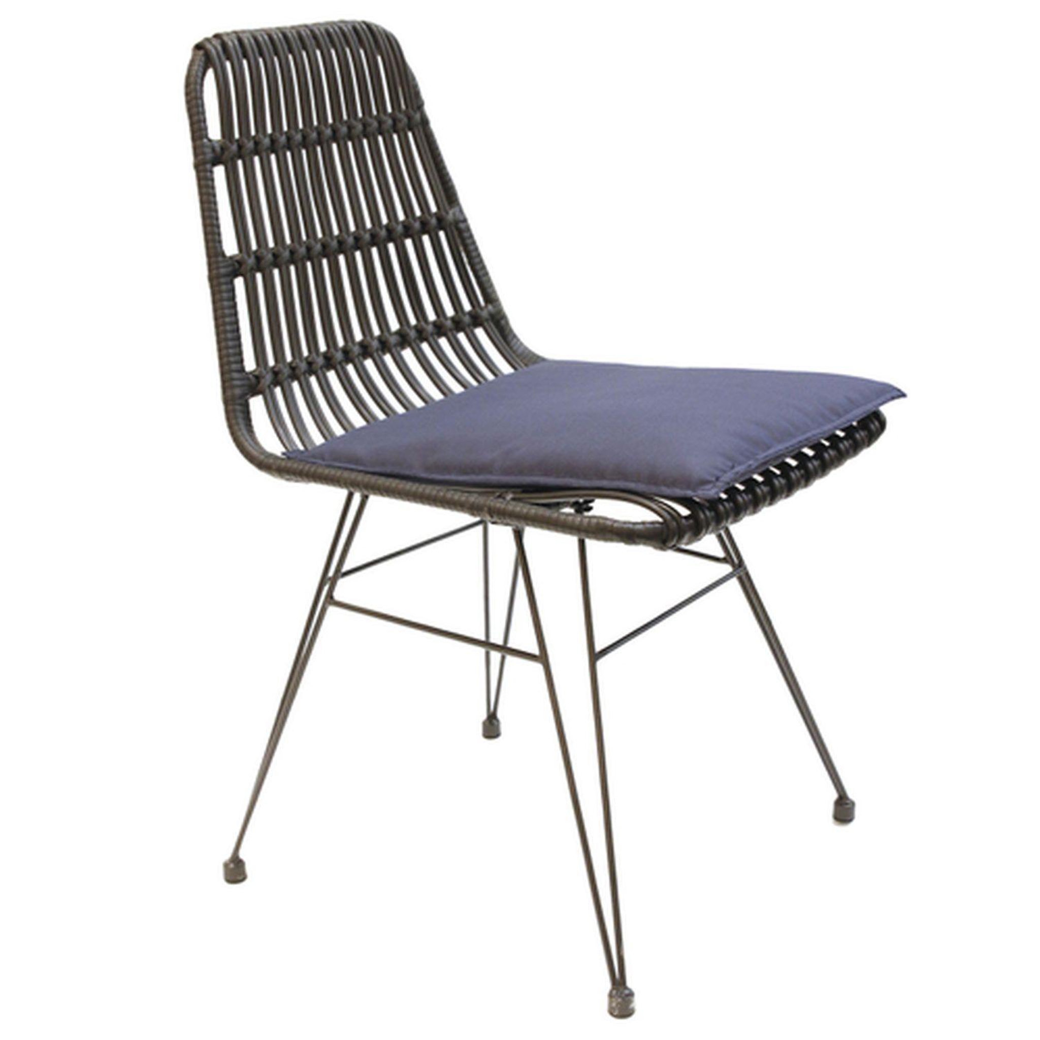 Voir la diapositive 1 : The Home Deco Factory Chaise de jardin tressée design ethnique Surabaya